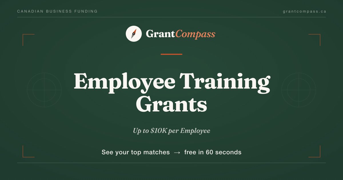Employee Training Grants Canada 2026 | GrantCompass